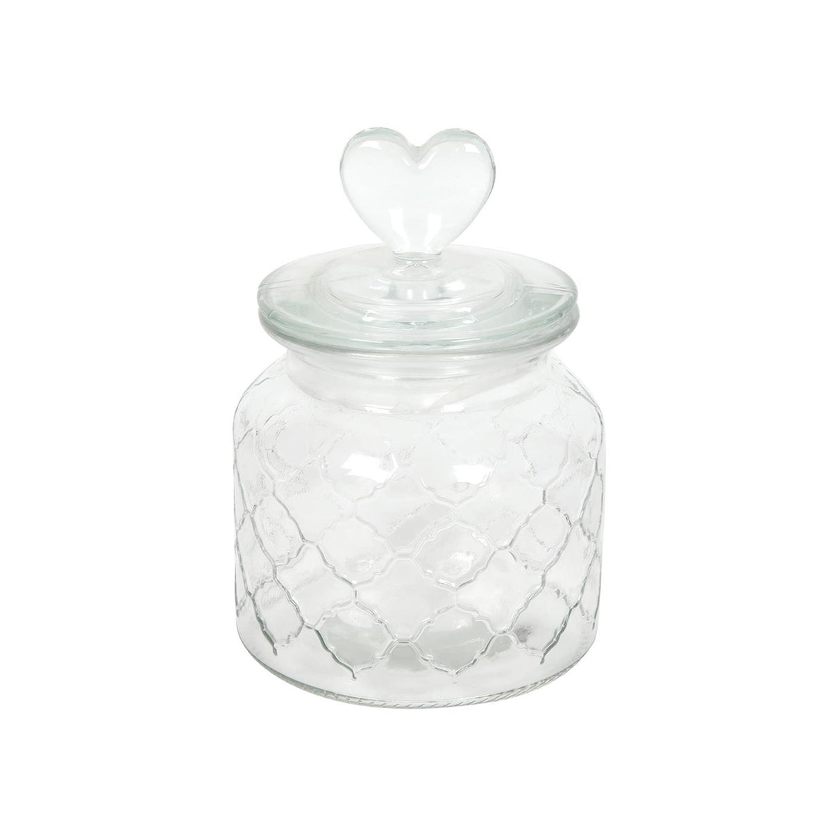 Vorratsdose Glas Herz 10,5x17cm