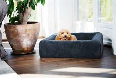 Bia Bett Fleecebezug Hundekorb grau