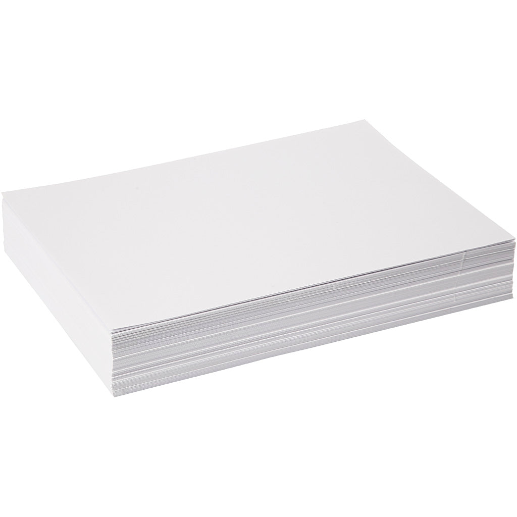 Zeichenpapier der Firma Creativ, A4, Blatt 210 x 297 mm, 130 g, weiß, 250 Blatt 1 Karton