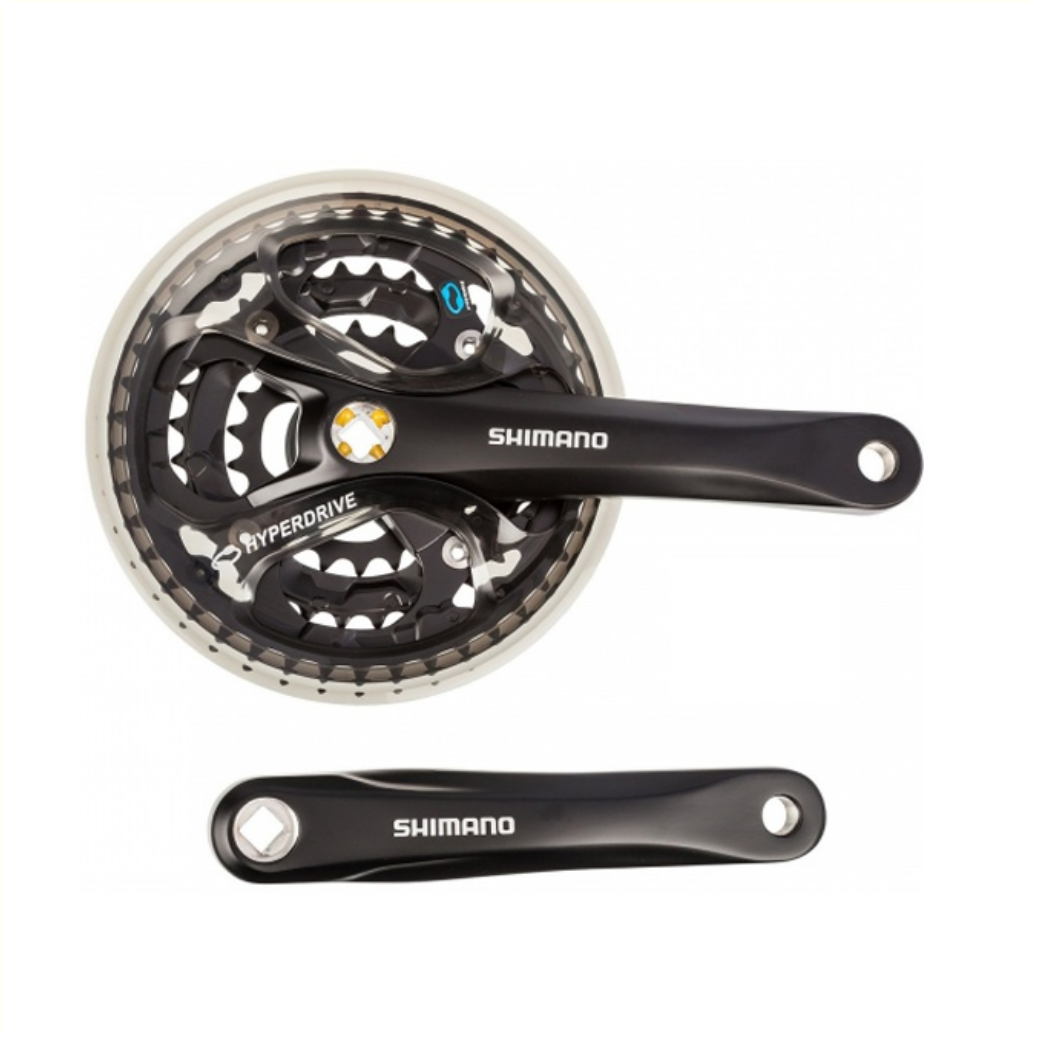 Shimano Cranket Acera 7 8 velocità. 48 38 28T, lunghezza della manovella 170mm nero, 4 mm bcd 104 64 mm, 4-eccitatore