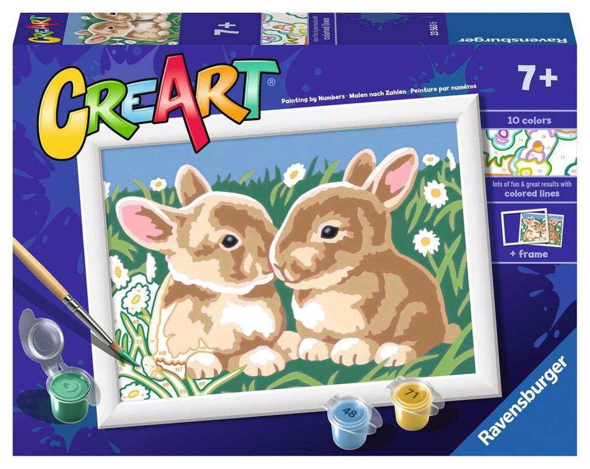 Ravensburger Creart Painting bei Number - Flauschige Kaninchen