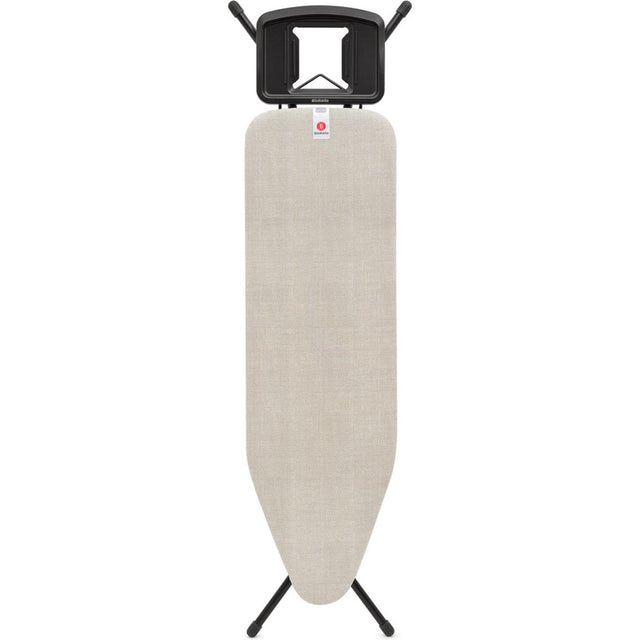 Brabantia Bügelbrett B – für Bügeleisen – 124 x 38 cm – Jeansgrau