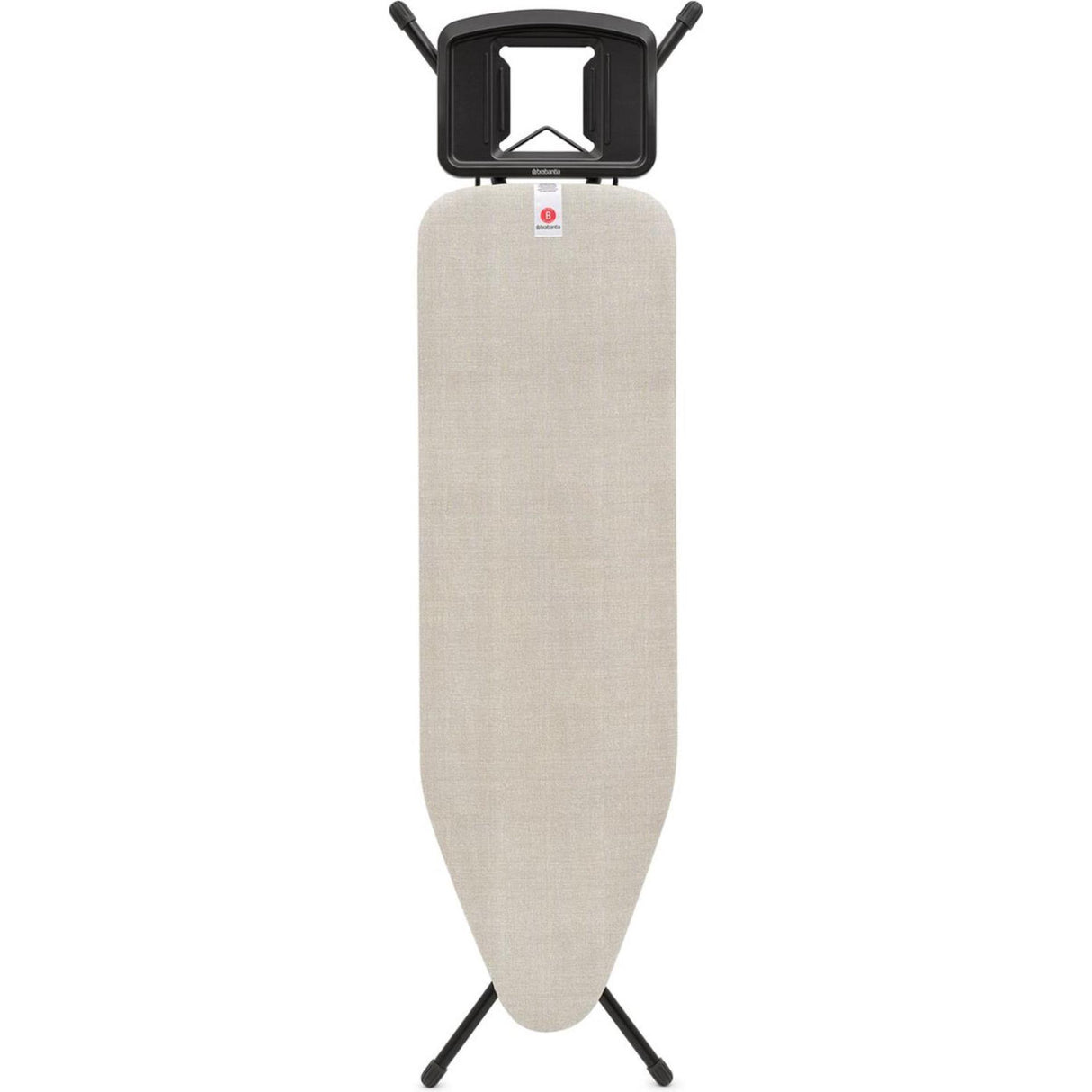 Brabantia Bügelbrett B – für Bügeleisen – 124 x 38 cm – Jeansgrau