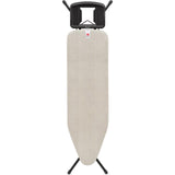 Brabantia Bügelbrett B – für Bügeleisen – 124 x 38 cm – Jeansgrau