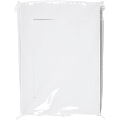 Creativ Company Passepartoutrahmen, Größe A4+A6, 230 g, weiß, 2x60 Stück 1 Karton