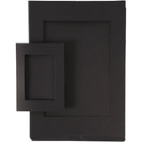 Creativ Company Passepartoutrahmen, Größe A4+A6, 180 gr, schwarz, 2x60 Stück 1 Karton