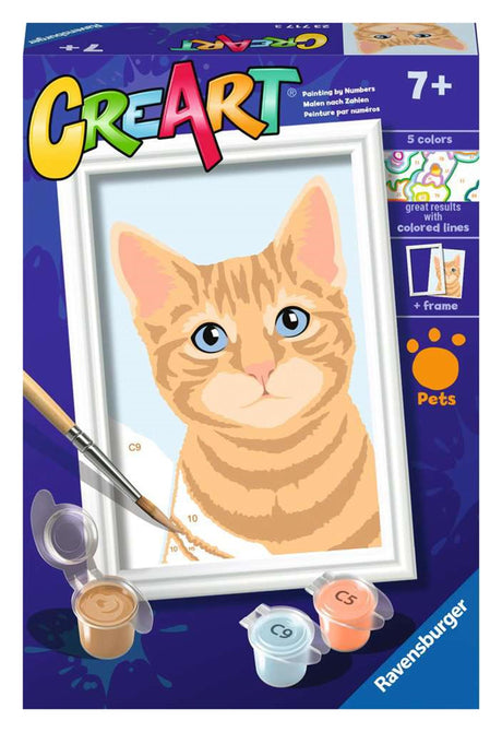 Ravensburger Creart Malen nach Zahlen, roter Kater