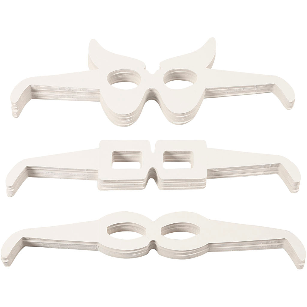 Creativ Firmengläser, H: 4,5-10 cm, L: 32 cm, weiß, 160 Stück 1 Box