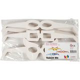 Creativ Firmengläser, H: 4,5-10 cm, L: 32 cm, weiß, 160 Stück 1 Box