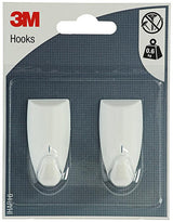 3m 1052437 - kunstof haak design wit medium | 1 stuks