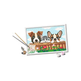 Ravensburger Creart Malen nach Zahlen – Katze und Hunde