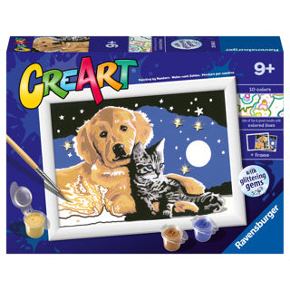 Ravensburger Creart Stargazing Sweetness – Malen nach Zahlen für Kinder