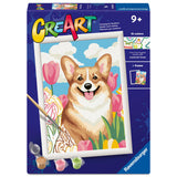 Ravensburger – Creart: Blumencorgi – Malen nach Zahlen