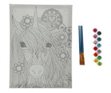 Malen nach Zahlen Einhorn Leinwand 30x40