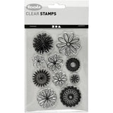 Kreativfirma Silikon stempelt Blumen, 1 Blatt