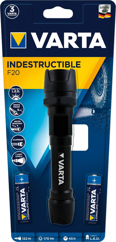 Varta Taschenlampe unzerstörbar f20 Lampe unzerstörbar f20