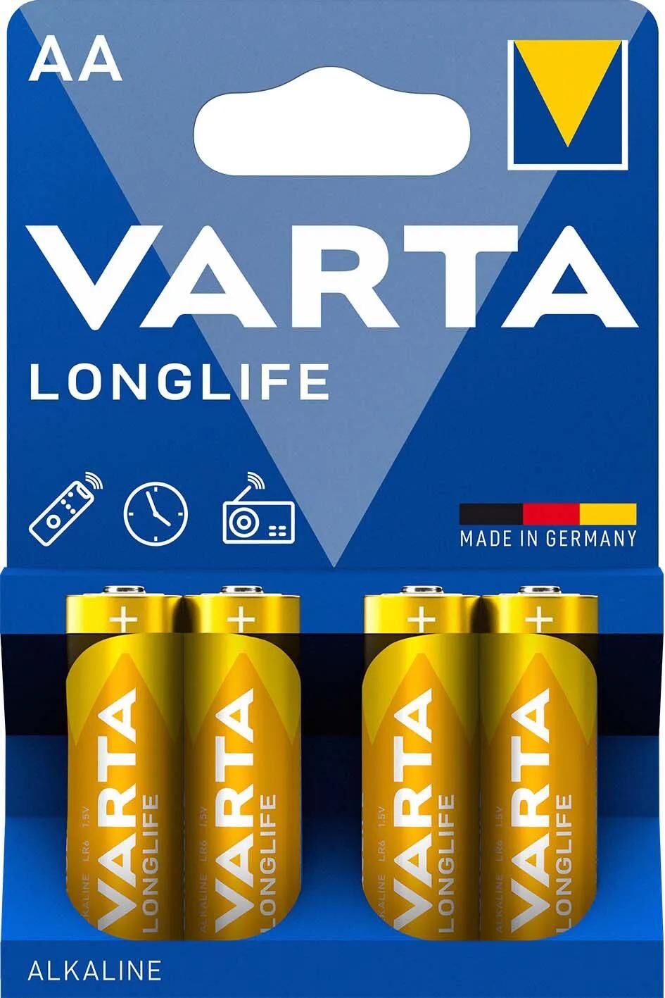 Varta Batterie Longlife Longlife Mignon 4-Blister AA