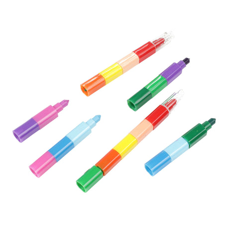 Toi-toys 10-in-1 Wachsmalstift, 2 Stk.