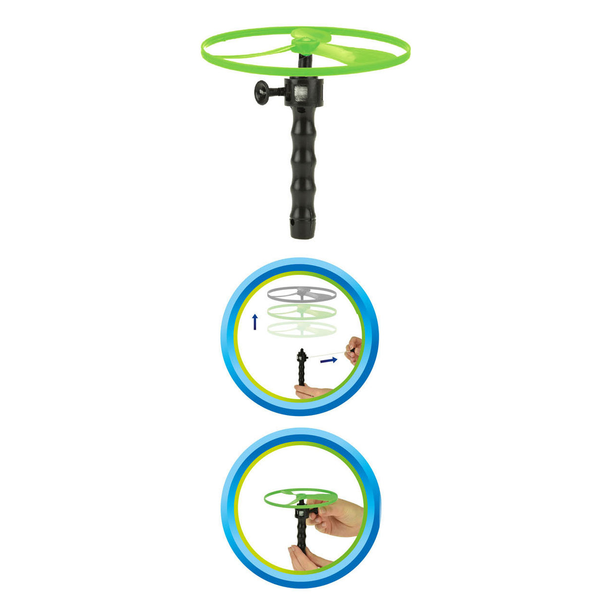 Spielen Sie mit Toi-Toys Flying Discs Air 12 cm Green Red 3-Parts