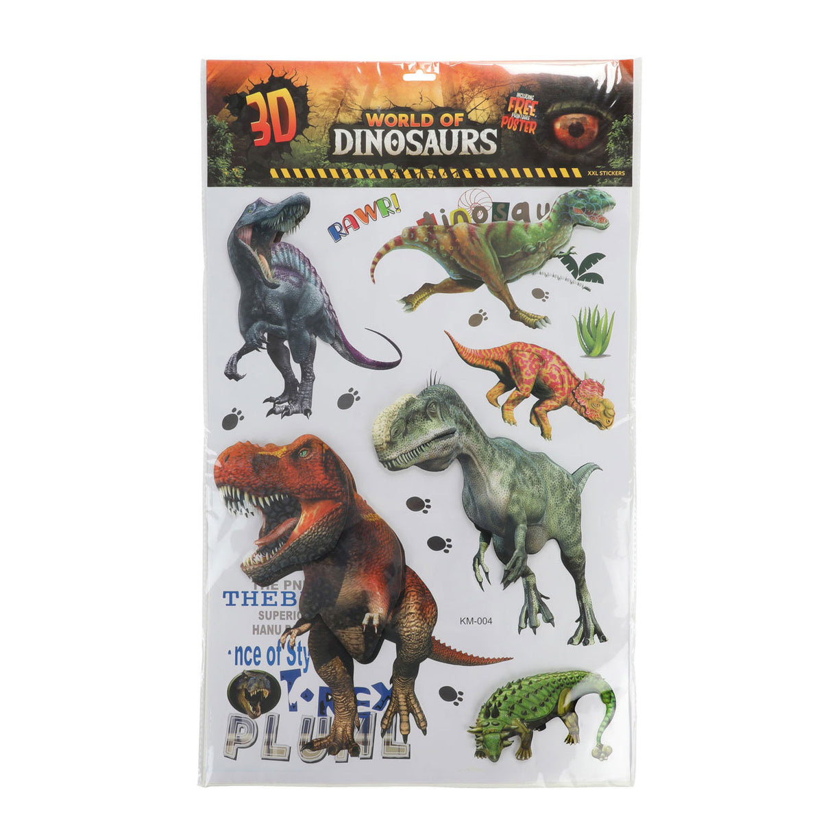 Toi-toys muurdeco stickers dinosaurus