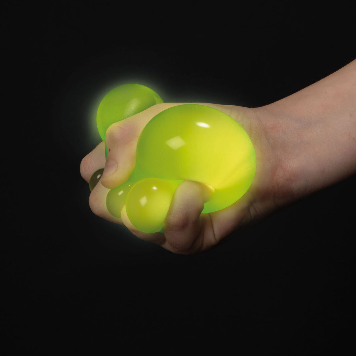 Toi-Toys Sticky Stretch Ballen Glow in the Dark, 12.