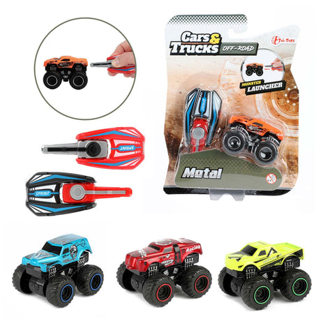 Vehicool Cars Trucks schießt Mini-Monstertrucks