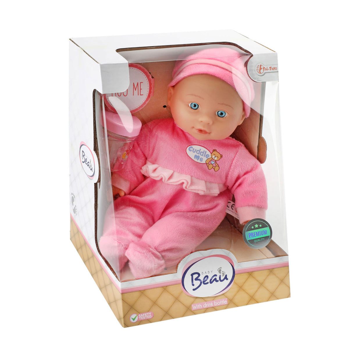 Beau Baby Baby Pop with Bottle, 30cm