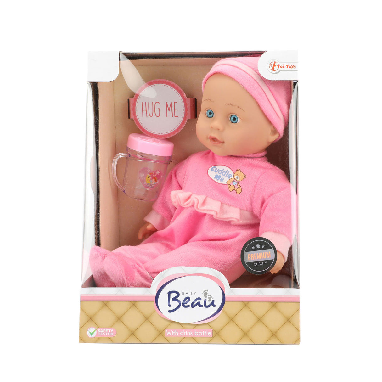 Beau Baby Baby Pop with Bottle, 30cm