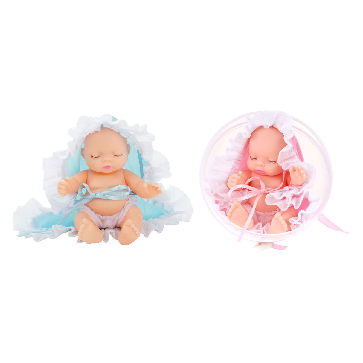 Beau Baby Babypuppe in Kugel, 12cm