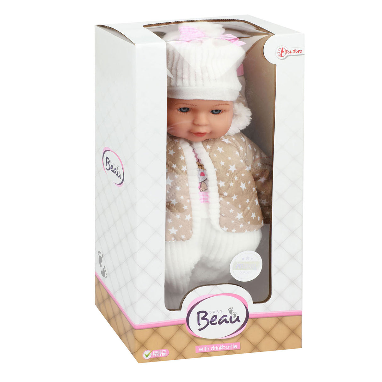 Toi-Toys schöne Baby Babypop Winterkleidung und Flasche