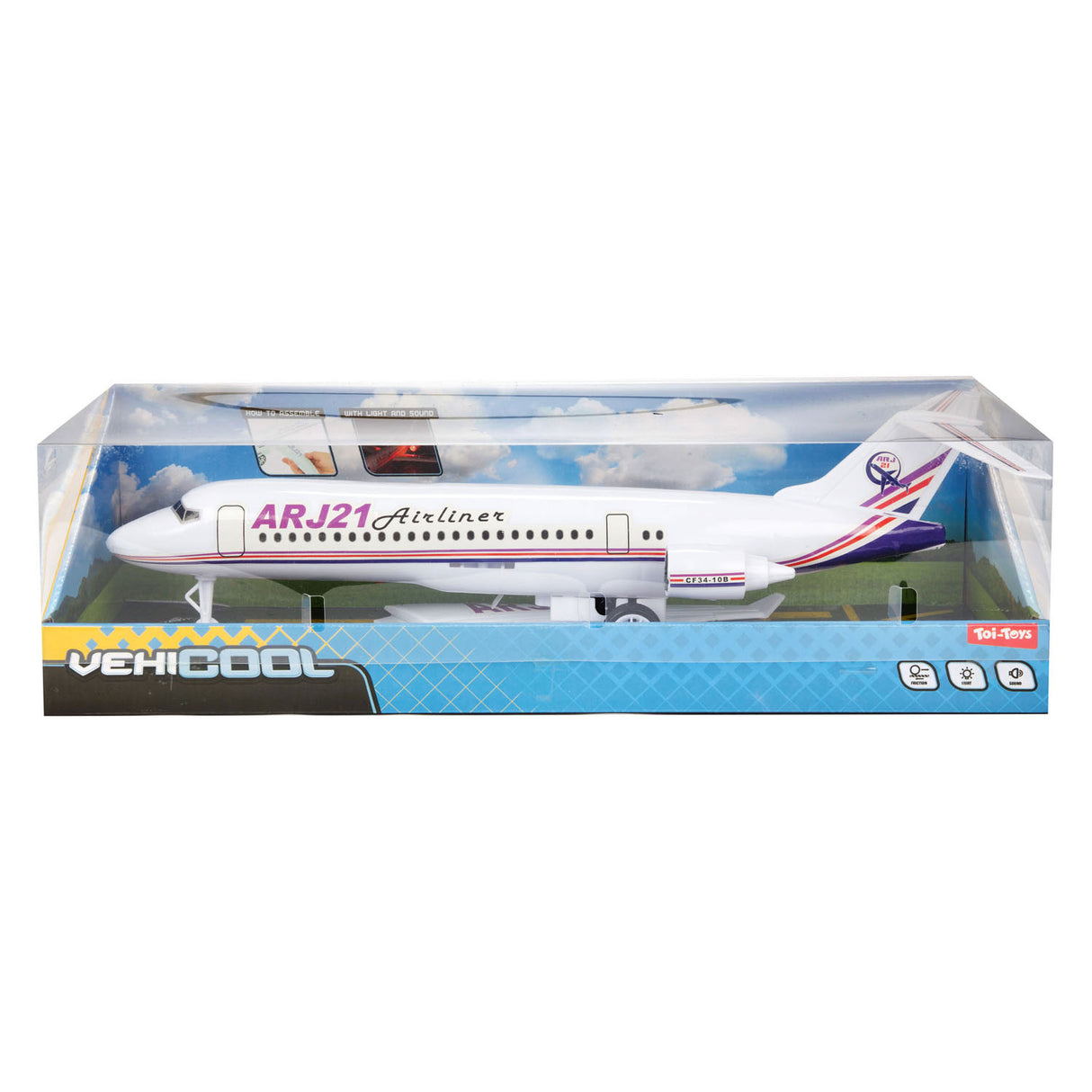 Toi-Toys Passagierflugzeug Reibung