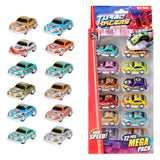 Toi-toys Turbo-Racer ziehen Rennwagen zurück, 12-tlg.