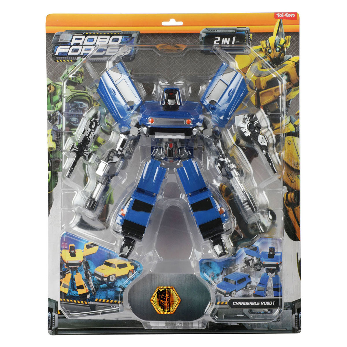 Roboforces Change Robot - SUV le super morph bleu