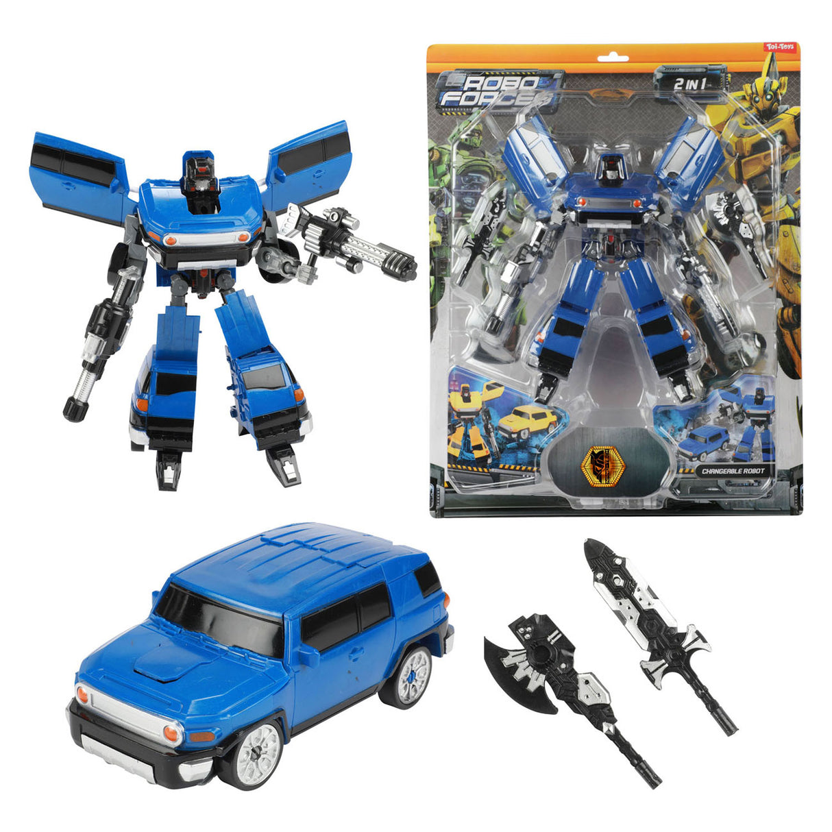 RoboForces wechseln Roboter - SUV das Super Morph Blue