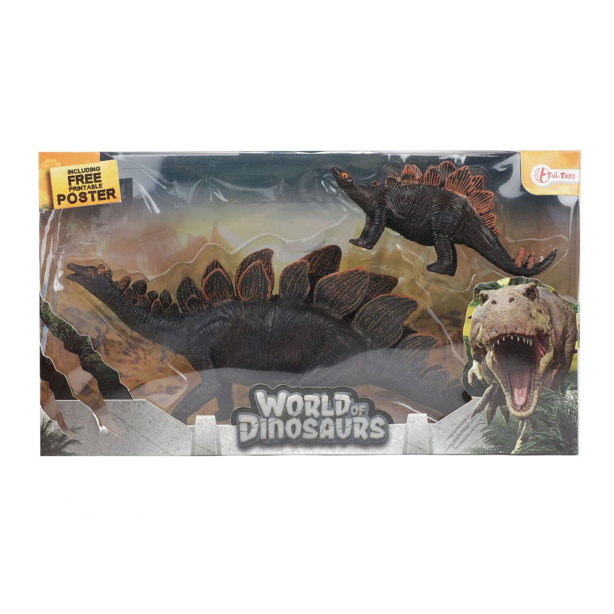 La madre di World of Dinosaur con bambino Stegosaurus