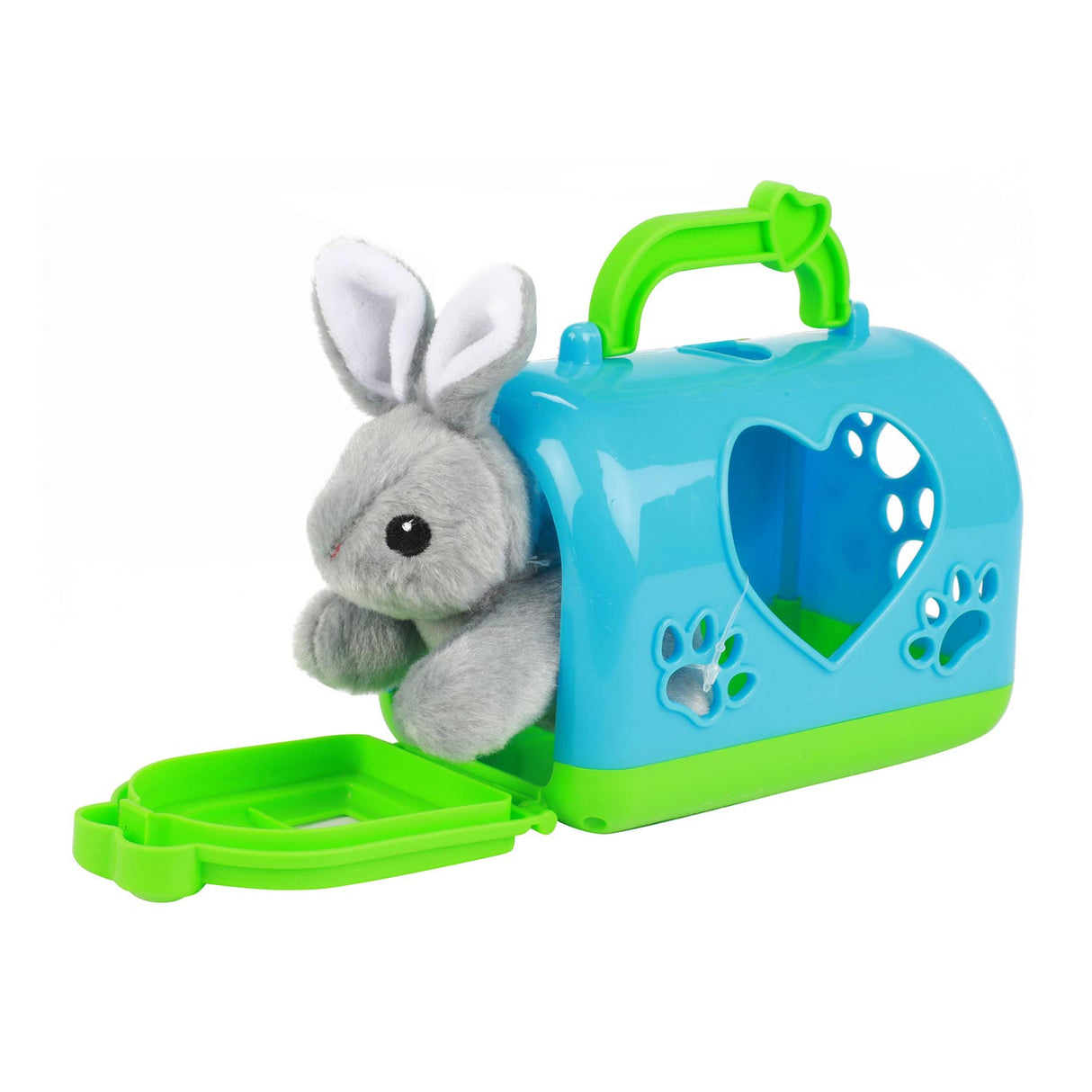 Toi-Toys Pluchen Rabbit in carrying suitcase