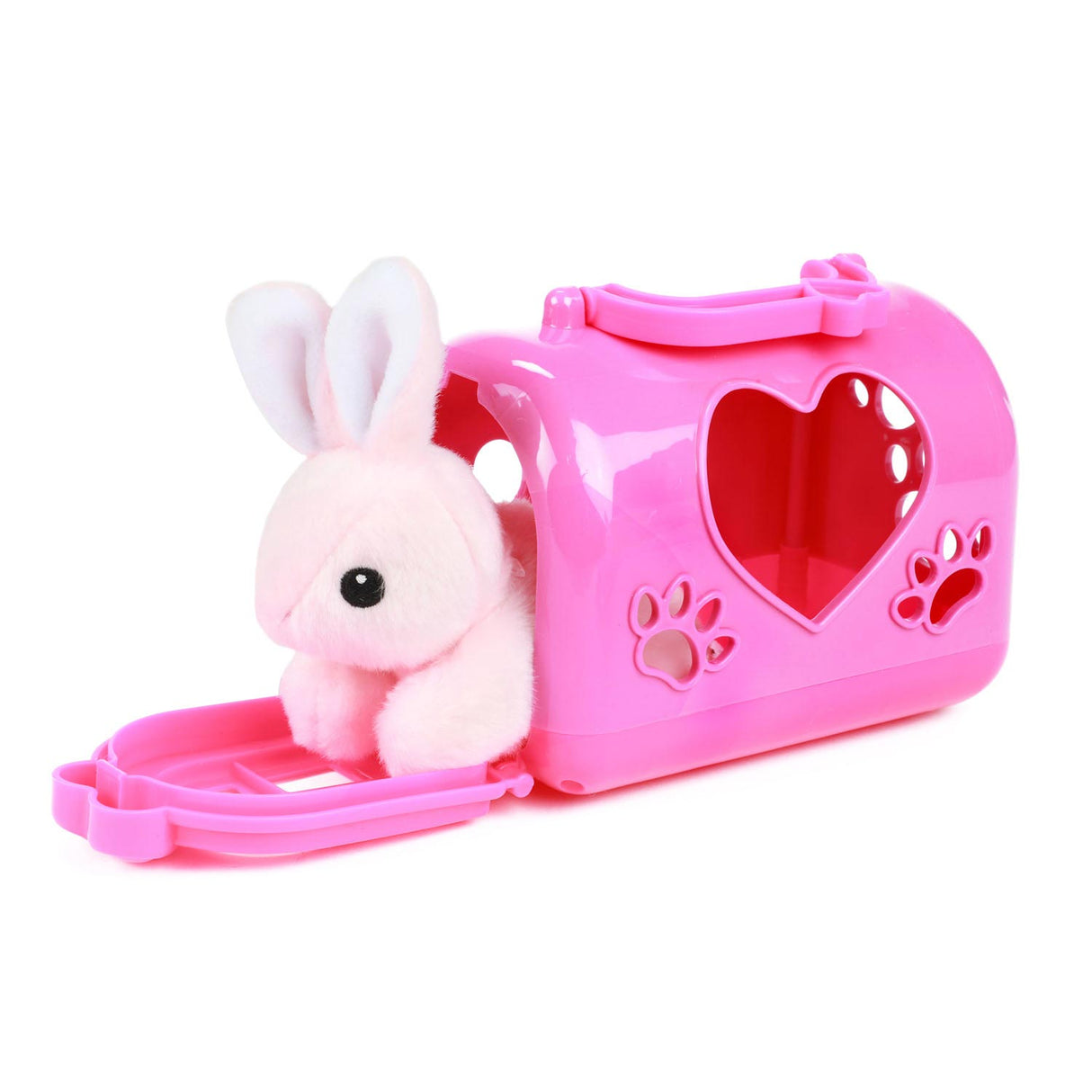 Toi-Toys Pluchen Rabbit in carrying suitcase