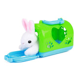 Toi-Toys Pluchen Rabbit in carrying suitcase