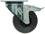 Mack by tente 1049123 - zw wiel bevestigingsplaat + rem rubber met nylon velg 100mm | 6 stuks