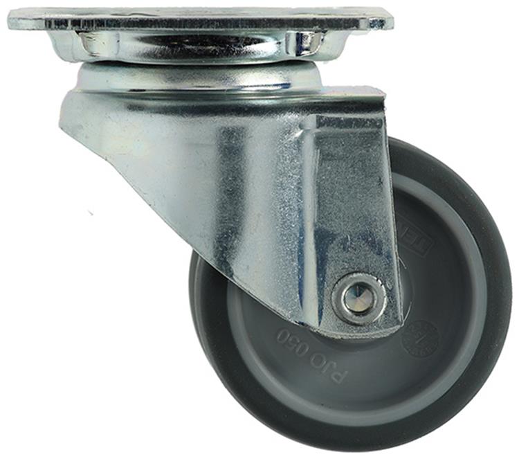 Mack by tente 1014734 - dubbel zwenkwiel 50mm op plaat | 8 stuks