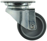 Mack by tente 1014734 - dubbel zwenkwiel 50mm op plaat | 8 stuks