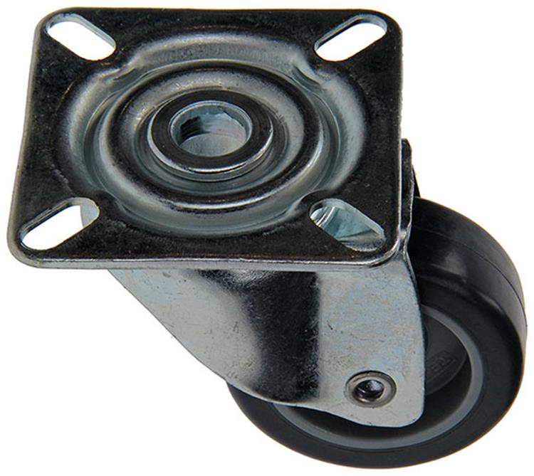 Mack by tente 1015240 - rubber rol 2 kogellagers met plaat 50mm | 18 stuks
