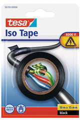 Tesa isolatietape zwart - 10 m x 15 mm