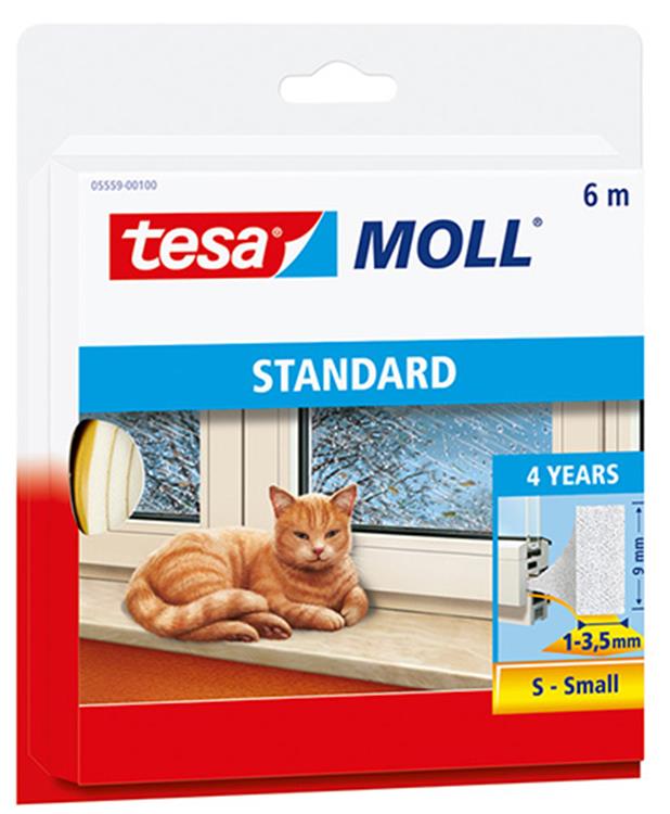 Tesa 1001368 - Mollschaum weiß 6x9 | 10 Stück
