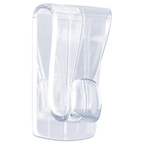 Tesa powerstrips ophang haken - 2x - transaparant - kunststof - 1 kg - voor tegels en glas