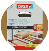 Tesa 1054489 – Teppichband extra stark 25 m x 50 mm | 6 Stück