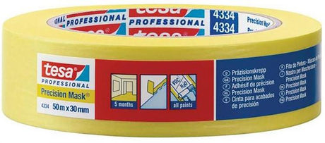 Tesa professional 1002774 - 4334 precision mask 50m x 38mm | 4 stuks
