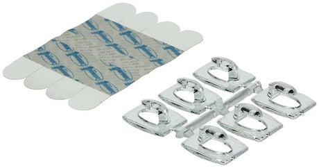 3m command decohaak, small, draagvermogen 225 gram, transparant, blister van 6 stuks