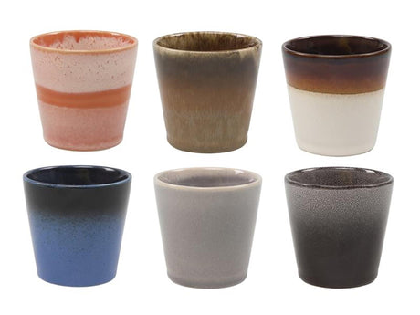 Studio Tavola Kaffeebecher Erde 7,5 cm 200 ml pro Karton mit 6 Stück