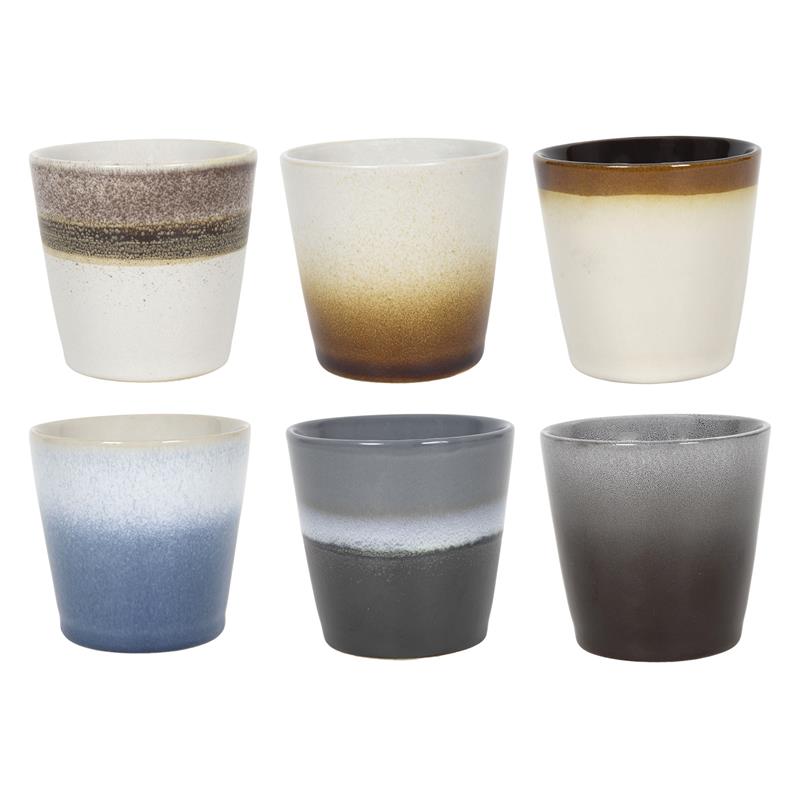 Kaffeebecher 'Sturm' ø 7,5 cm 200 ml | 6 Stück
